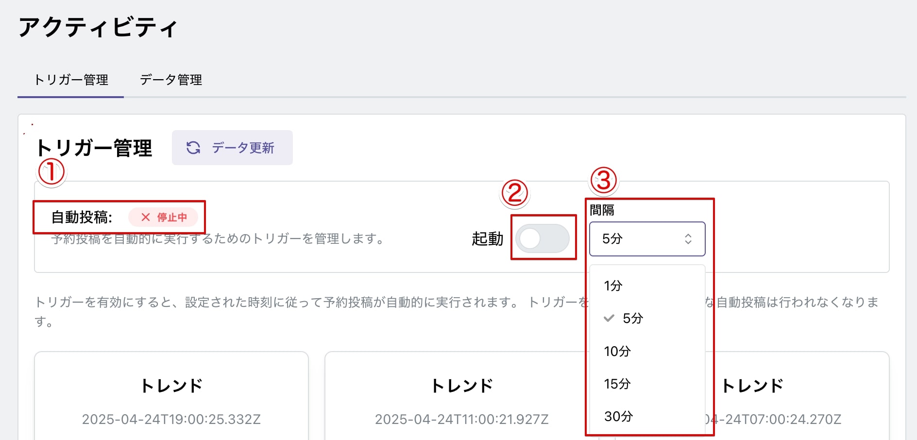トリガータブ