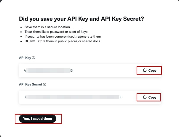 XのAPIキー取得手順図15